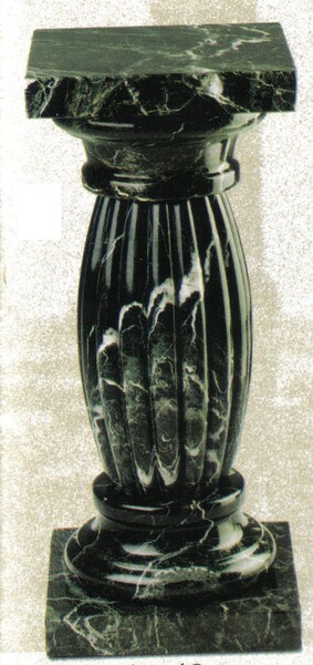 Black Marble Pedestal for displaying your artwork high end column heavy